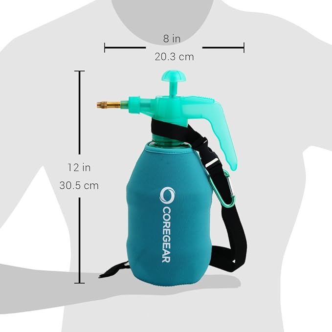 (Ultra Cool XL) USA Misters 1.5 Liter Personal Pump Water Mister & Sprayer with Full Neoprene Jacket…
